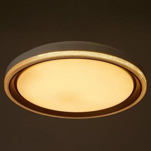 Светильник с ПДУ 1621/1 LED 72Вт 3000-6000К бело-золотой 50х50х8 см