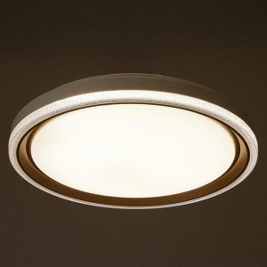 Светильник с ПДУ 1621/1 LED 72Вт 3000-6000К бело-золотой 50х50х8 см