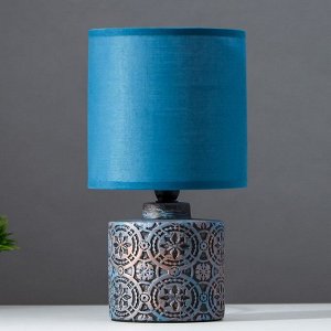 Лампа настольная 16703/1 E14 40Вт сине-серый 15х15х27 см