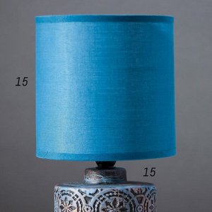 Лампа настольная 16703/1 E14 40Вт сине-серый 15х15х27 см