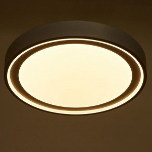 Светильник с ПДУ 1515/1GR LED 80Вт серый 50,5х50,5х7,5 см