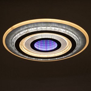 Люстра с ПДУ 1147/1 LED 165Вт 3000К-6000К диммер белый-кофе d-49см