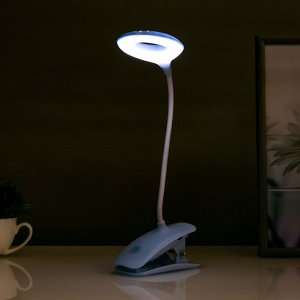 Настольная лампа сенсорная 16751/1 LED 2 Вт 6000К USB АКБ синий 14.5x6x41 см RISALUX