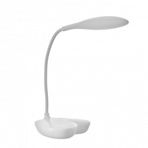 RISALUX Настольная лампа 16812/1 LED 5Вт USB белый 10,5х12,5х41 см