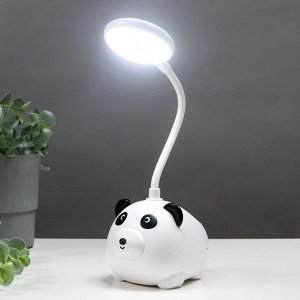 Настольная лампа 16806/1WT+BK LED 5Вт USB бело-черный 9х12х34 см