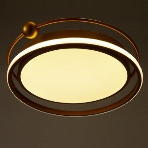 Люстра с ПДУ 1208/1 LED 90Вт 3000-6000К золото 50х50х9 см