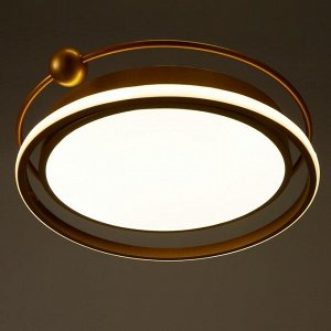 Люстра с ПДУ 1208/1 LED 90Вт 3000-6000К золото 50х50х9 см