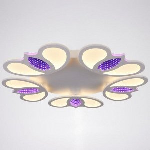 Люстра с ПДУ 10010/5 LED 120Вт 3000-6000К диммер с подсветкой белый 50х50х10 см