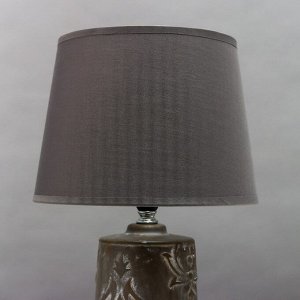 RISALUX Лампа настольная &quot;Латте&quot; 1х40Вт E14 серый 20х20х34 см.
