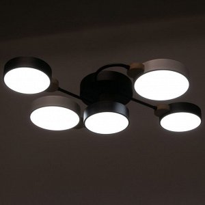 Люстра 1315/5 LED 120Вт 3000-6000К черно-белый 55х73х15 см