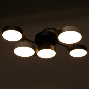 Люстра 1315/5 LED 120Вт 3000-6000К черно-белый 55х73х15 см