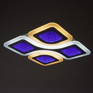 Люстра с ПДУ 10005/4 LED 180Вт 3000-6000К диммер с подсветкой белый 50х50х10 см