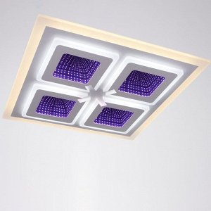 Люстра с ПДУ 10006/4 LED 200Вт 3000-6000К диммер с подсветкой белый 50х50х10 см