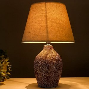 Настольная лампа 16802/1 E14 40Вт бело-черный 25x25x37 см