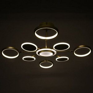 Люстра 1857/9 LED 108Вт 3000-6000К золото 95х95х41 см