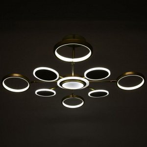 Люстра 1857/9 LED 108Вт 3000-6000К золото 95х95х41 см