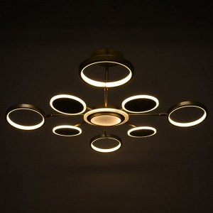 Люстра 1857/9 LED 108Вт 3000-6000К золото 95х95х41 см