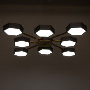 Люстра 1317/8GR LED 192Вт 3000-6000К серый 83х83х13 см