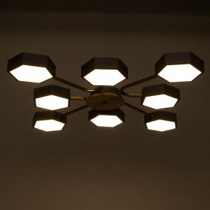 Люстра 1317/8GR LED 192Вт 3000-6000К серый 83х83х13 см