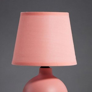 Лампа настольная 16709/1PK E14 40Вт розовый 15х15х23 см