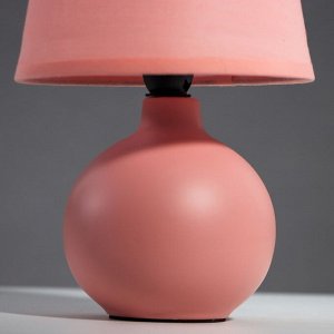 Лампа настольная 16709/1PK E14 40Вт розовый 15х15х23 см RISALUX