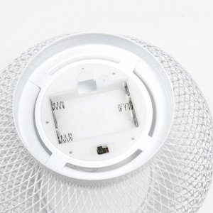 Ночник "Шар лофт" LED от батареек 3ААА белый 16x16x14 см