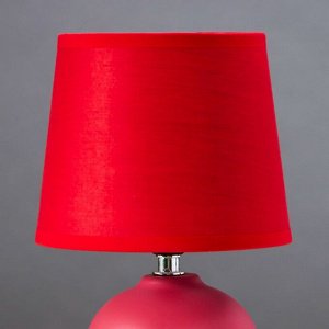 Лампа настольная 16709/1RD E14 40Вт красный 15х15х23 см RISALUX