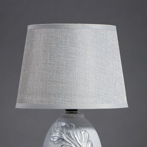 Лампа настольная 16723/1SL E14 40Вт серо-серебристый 16х16х27 см