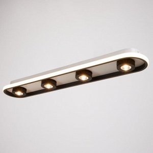 Спот 1943/4 LED 36Вт 4000К бело-черный 80х15х7-15 см