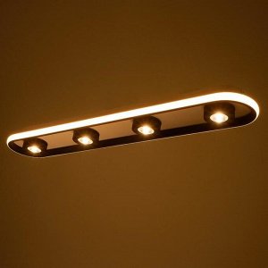 Спот 1943/4 LED 36Вт 4000К бело-черный 80х15х7-15 см