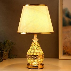 Настольная лампа с подсветкой 16679/1 E27 40Вт золото