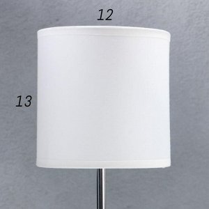 Лампа настольная 16011/1 E14 40 Вт дерево-хром 12.5x12.5x42 см RISALUX