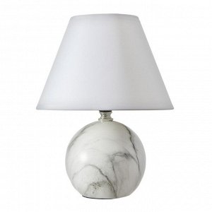 Настольная лампа 16818/1 E14 40Вт бело-серый h.27см RISALUX