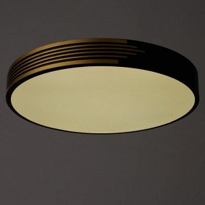 Люстра с ПДУ 1206/1BK LED 90Вт 3000-6000К черно-золотой 47х47х9 см