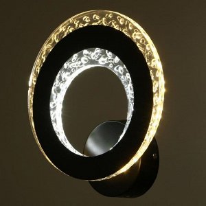 Бра 1097/1BK LED 38Вт 3000/6000К черный 8х26 см