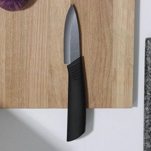 Нож кухонный керамический Magistro Black, лезвие 7,5 см, ручка soft touch