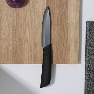 Нож кухонный керамический Magistro Black, лезвие 9,5 см, ручка soft touch