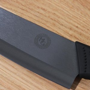 Нож кухонный керамический Magistro Black, лезвие 12,5 см, ручка soft-touch