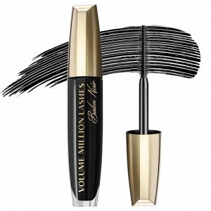 Лореаль Париж, Тушь Объем Миллиона ресниц Balm Noir Черная, в состав формулы входит 99% ингредиентов натурального происхождения, Loreal Paris EXPS
