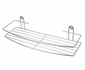 Полка настенная, 1 ярус, хром, 75 х 350 х 130 мм