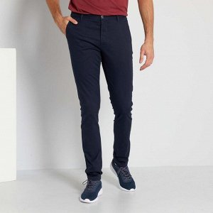 Узкие брюки-чинос L36 на рост более 1м 90 см - голубой
