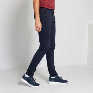 Узкие брюки-чинос L36 на рост более 1м 90 см - голубой
