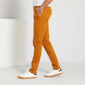 Узкие брюки-чинос L38 на рост более 1м 95 см - оранжевый