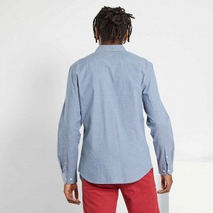 Узкая рубашка Eco conception - голубой