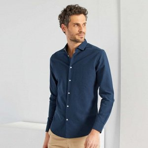 Рубашка Eco-conception из оксфорда - сине-черный