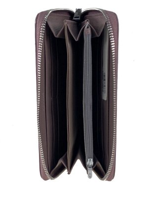 Женский кошелёк-портмоне из натуральной кожи, цвет пудра
