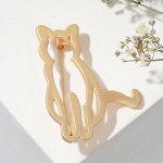 Брошь &quot;Кошечка&quot; домашняя, цвет матовое золото