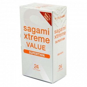 SAGAMI Xtreme Superthin 0.04 Презервативы. 24 шт.