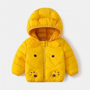 Куртка для мальчика утепленная, цвет: желтый