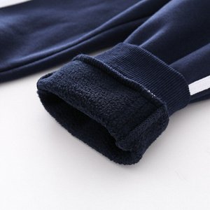 Штаны для мальчика утепленные, цвет: темно-синий